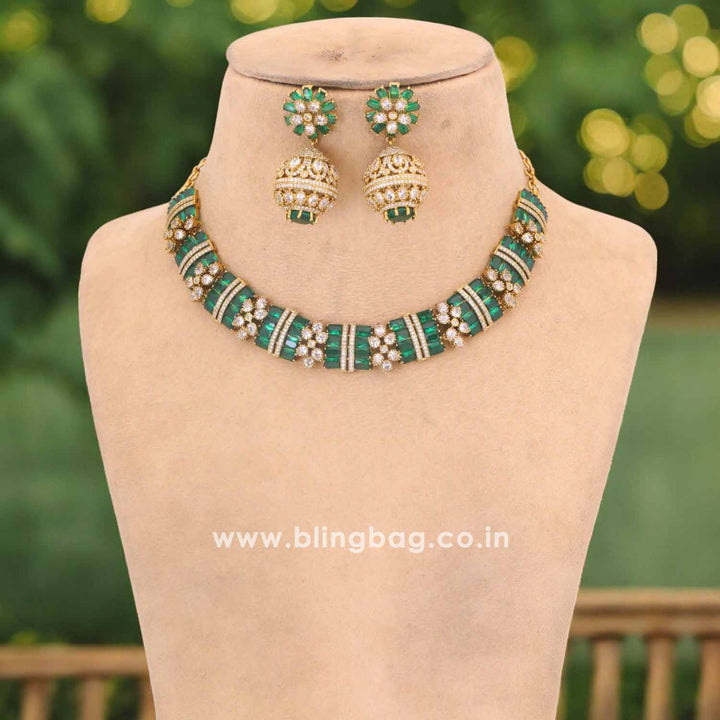 Emerald Glintar Hasli Victorian Jewellery Set - New Arrival
