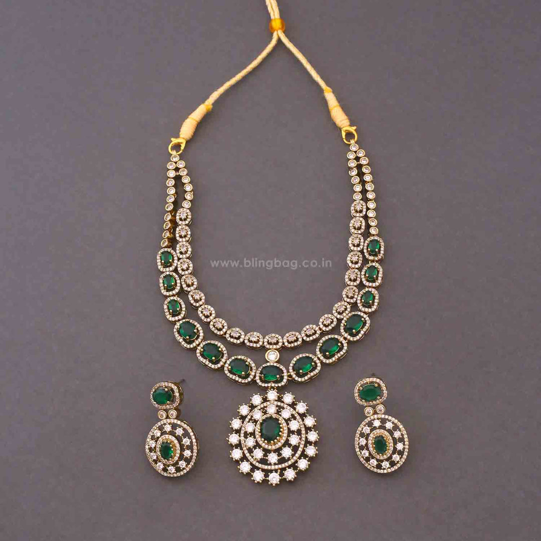 Emerald Golda Victorian Jewellery Set - New Arrival