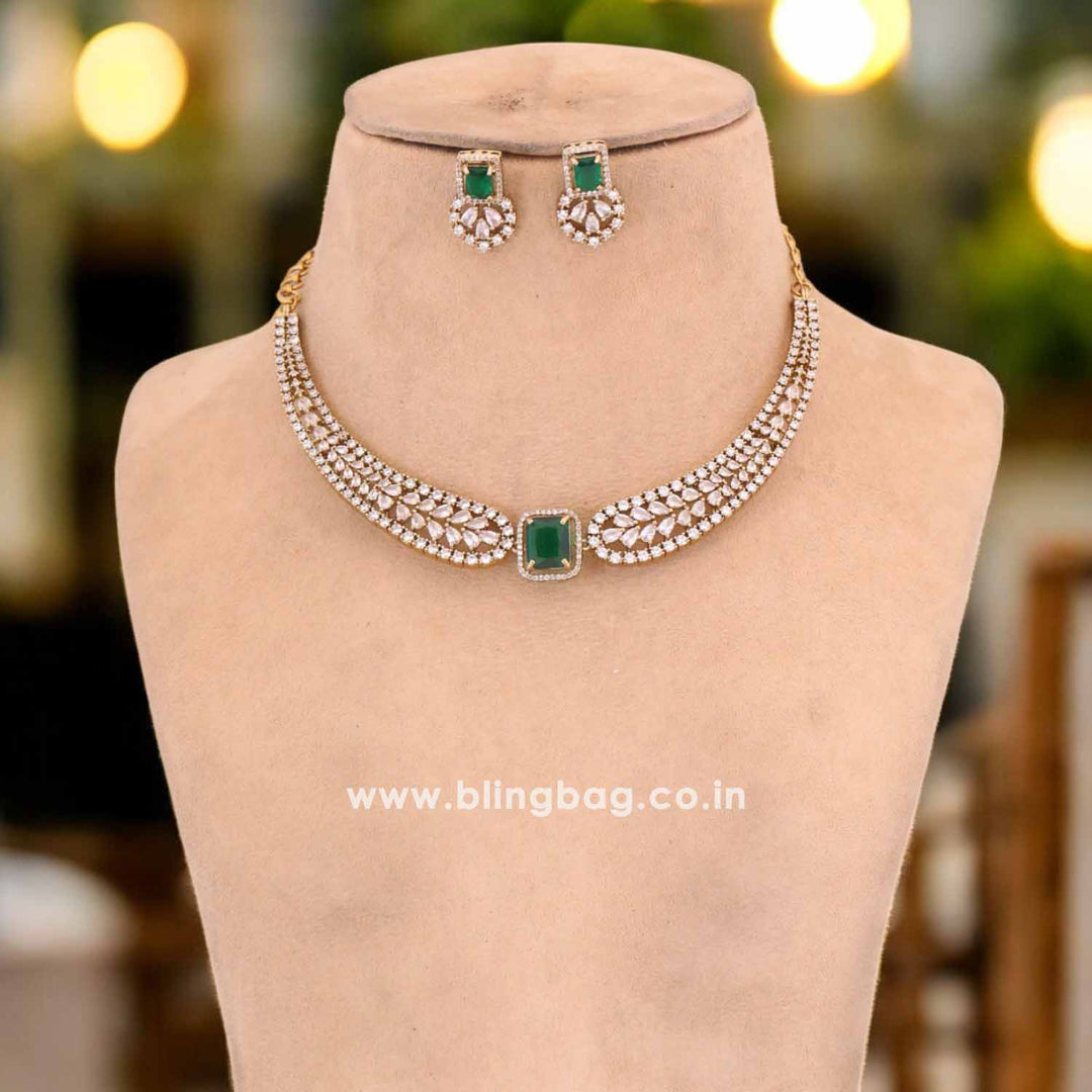 Emerald Grenit Victorian Jewellery Set- New Arrival