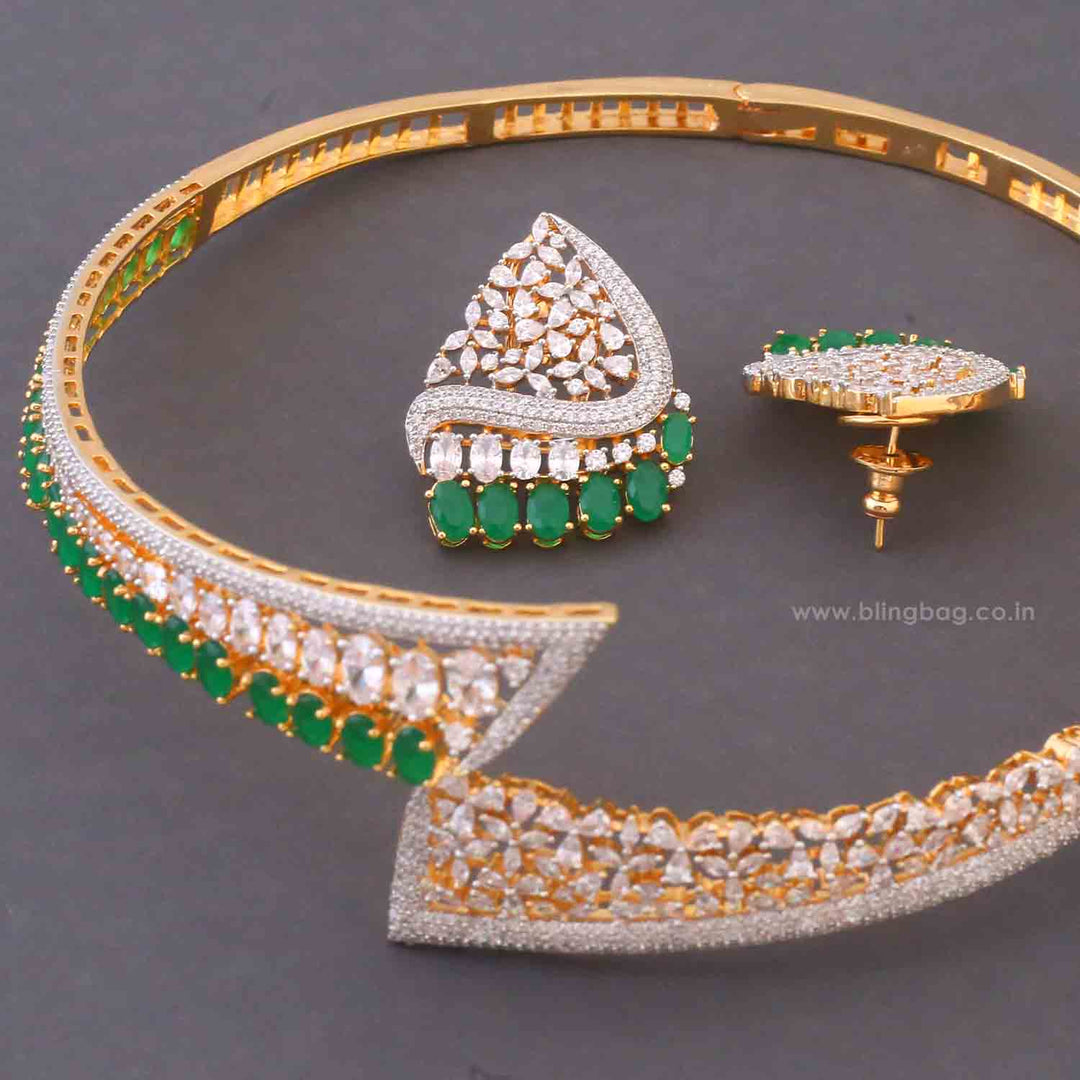 Emerald Gretel Hasli Zirconia Jewellery Set