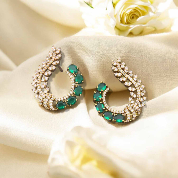 Emerald Gwenllian Zirconia Studs