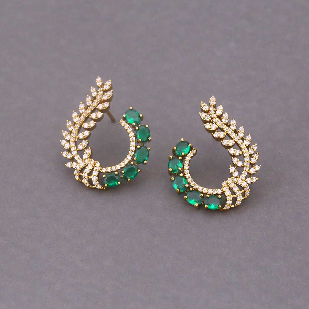 Emerald Gwenllian Zirconia Studs