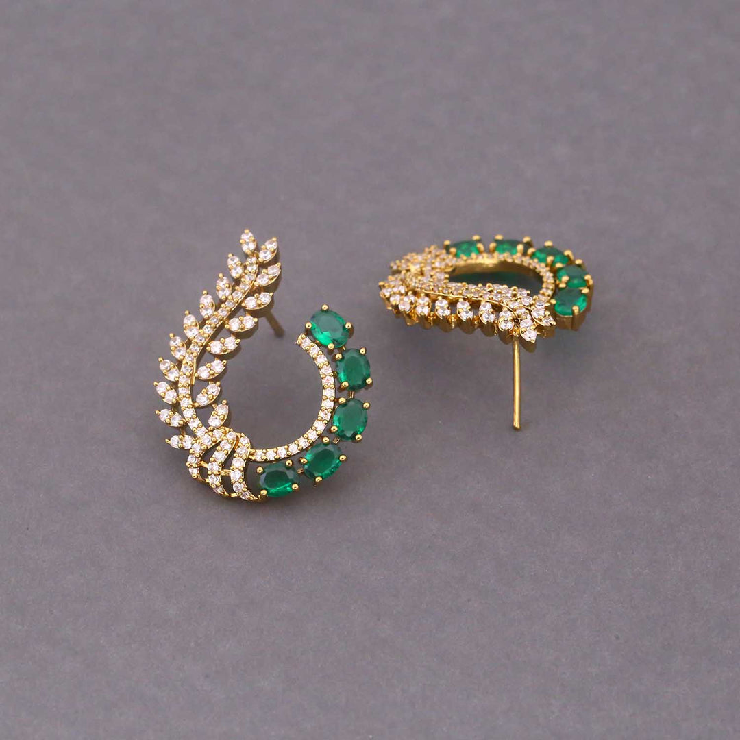 Emerald Gwenllian Zirconia Studs