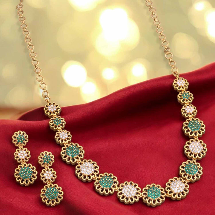 Emerald Halie Antique Jewellery Set - New Arrival