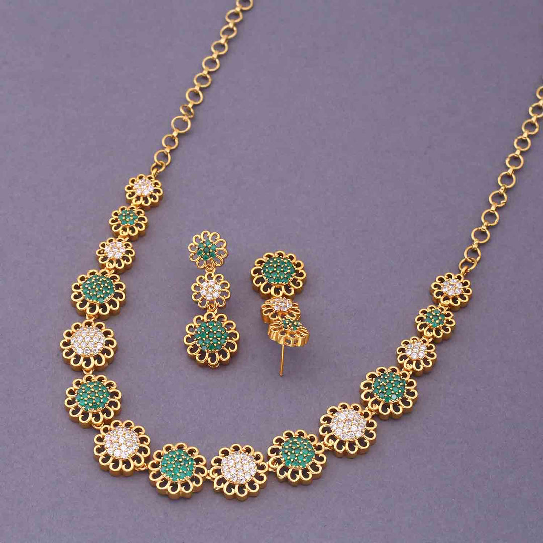Emerald Halie Antique Jewellery Set - New Arrival