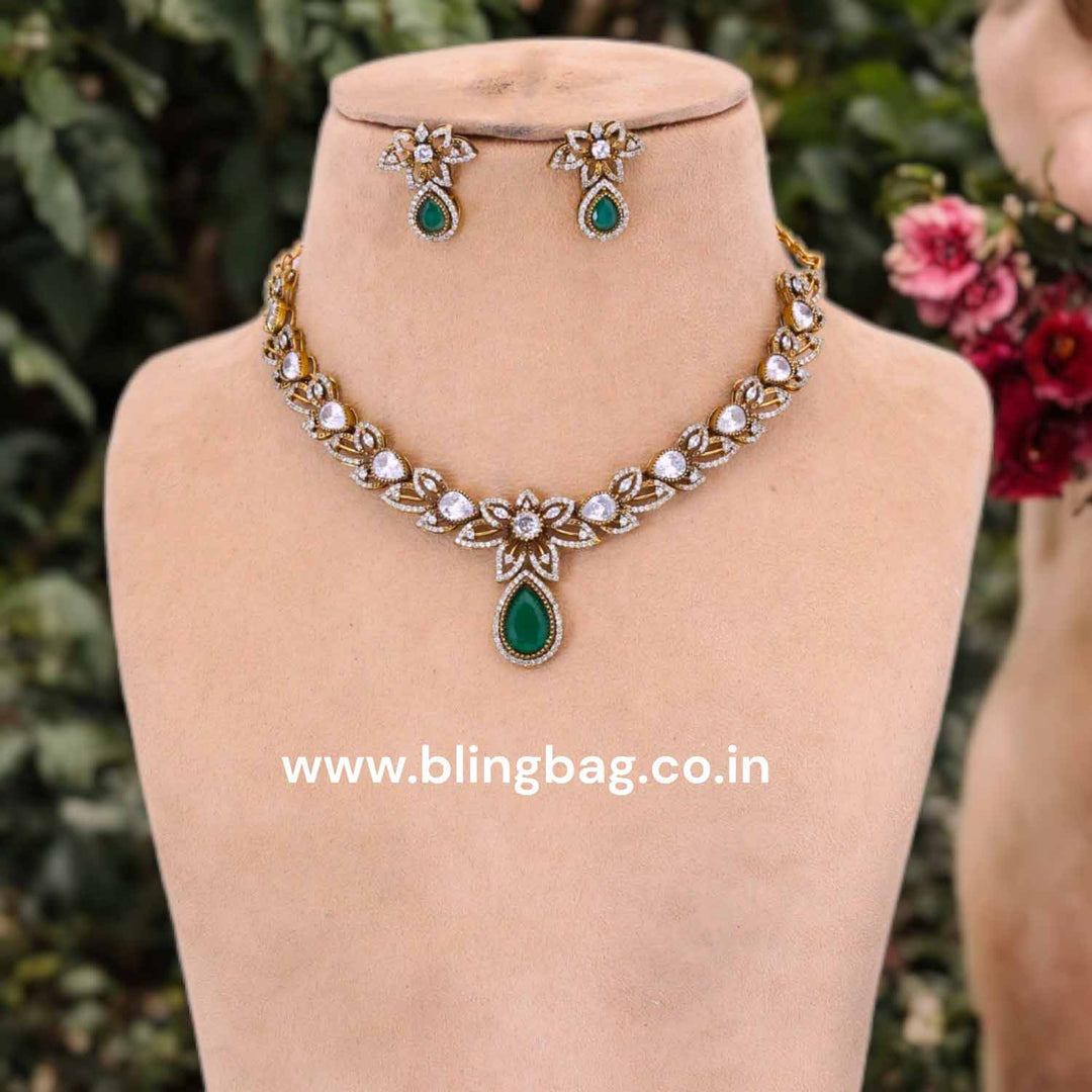 Emerald Hana Victorian Jewellery Set - New Arrival