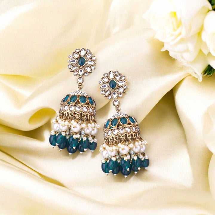 Emerald Harjana Jhumkis