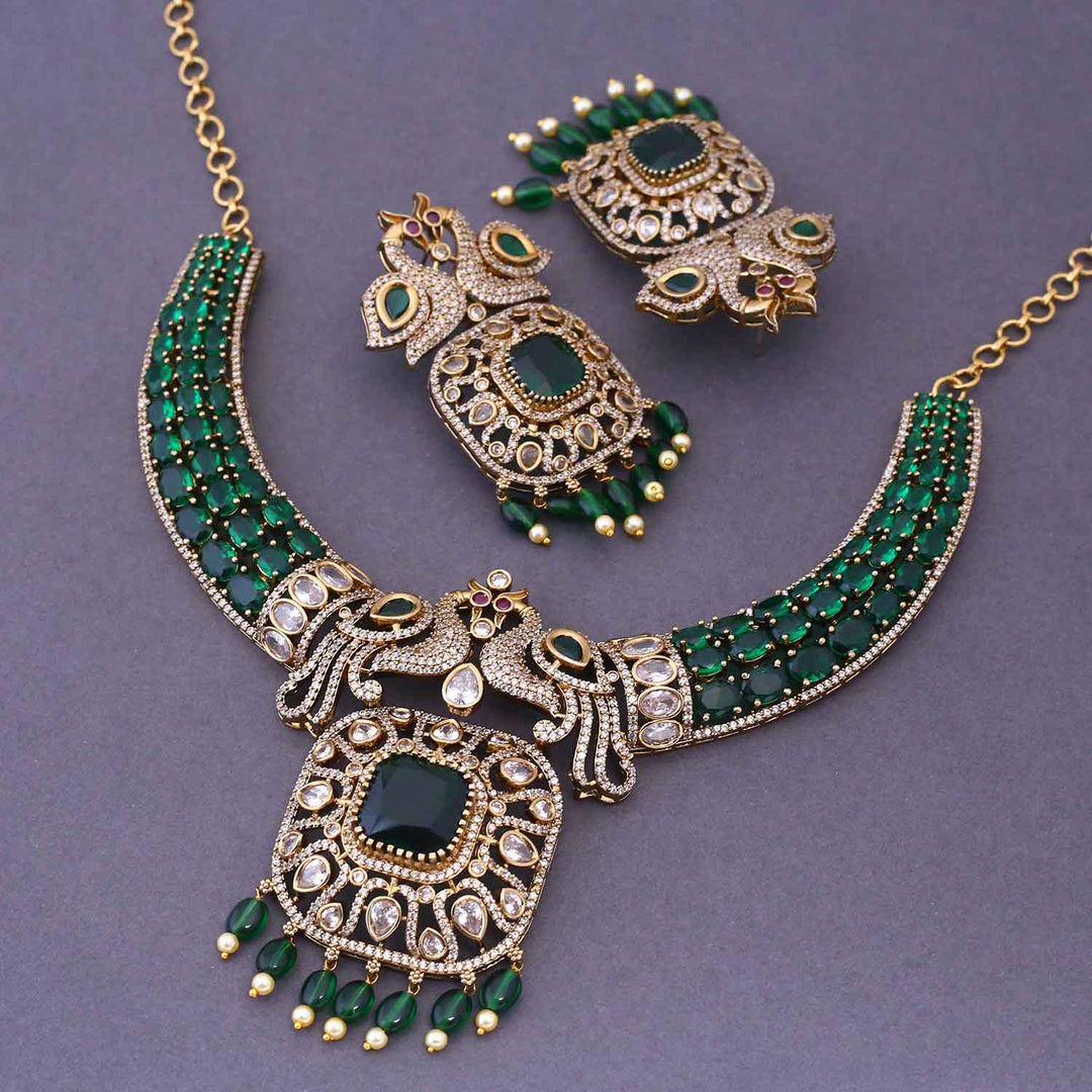 Emerald Baccy Hasli Victorian Jewellery Set - New Arrival
