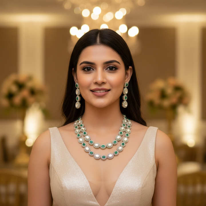 Emerald Hattie Zirconia Jewellery Set - EOSS