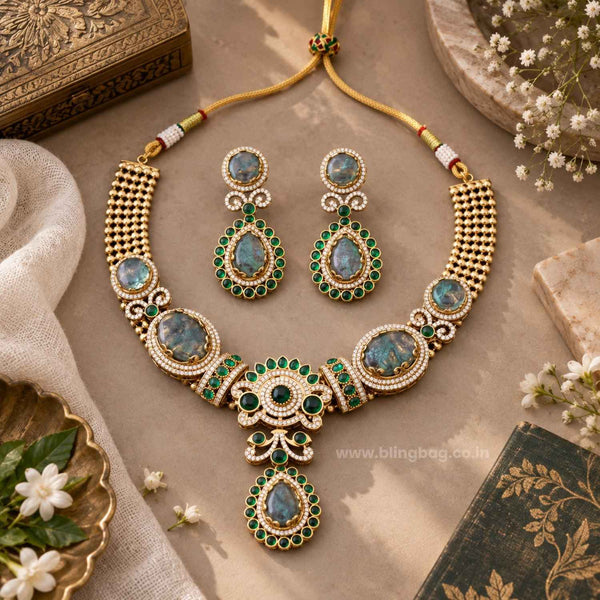 Emerald Hazel Victorian Jewellery Set - New Arrival