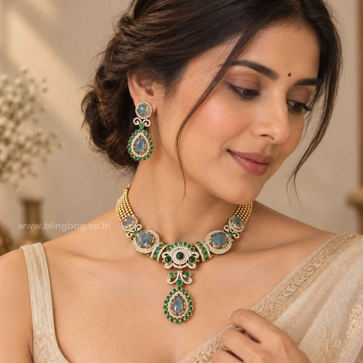 Emerald Hazel Victorian Jewellery Set - New Arrival