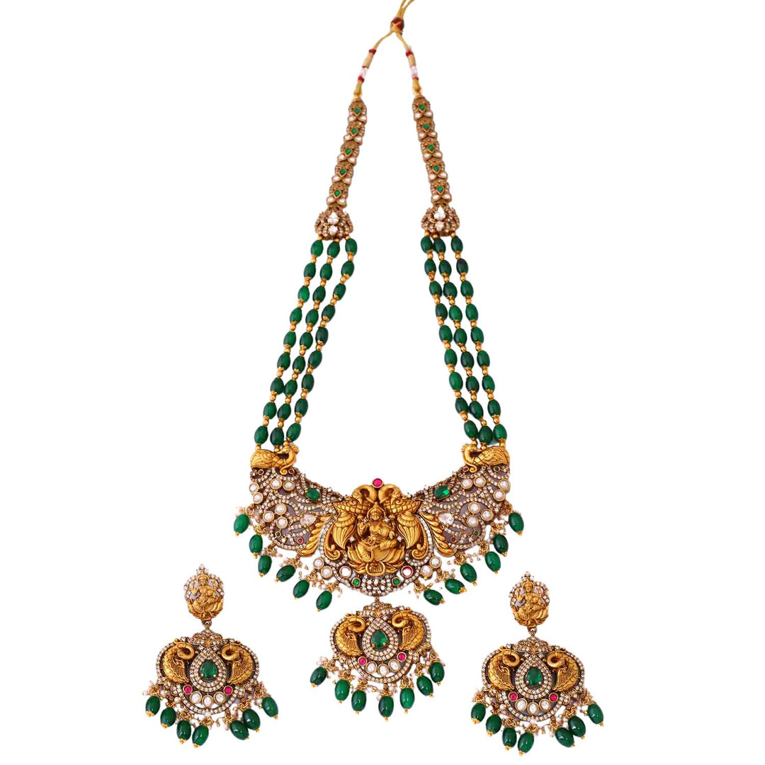 Emerald Hilda Temple Jewellery Set - New Arrival