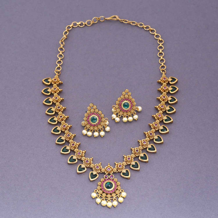 Emerald Idona Antique Jewellery Set - New Arrival