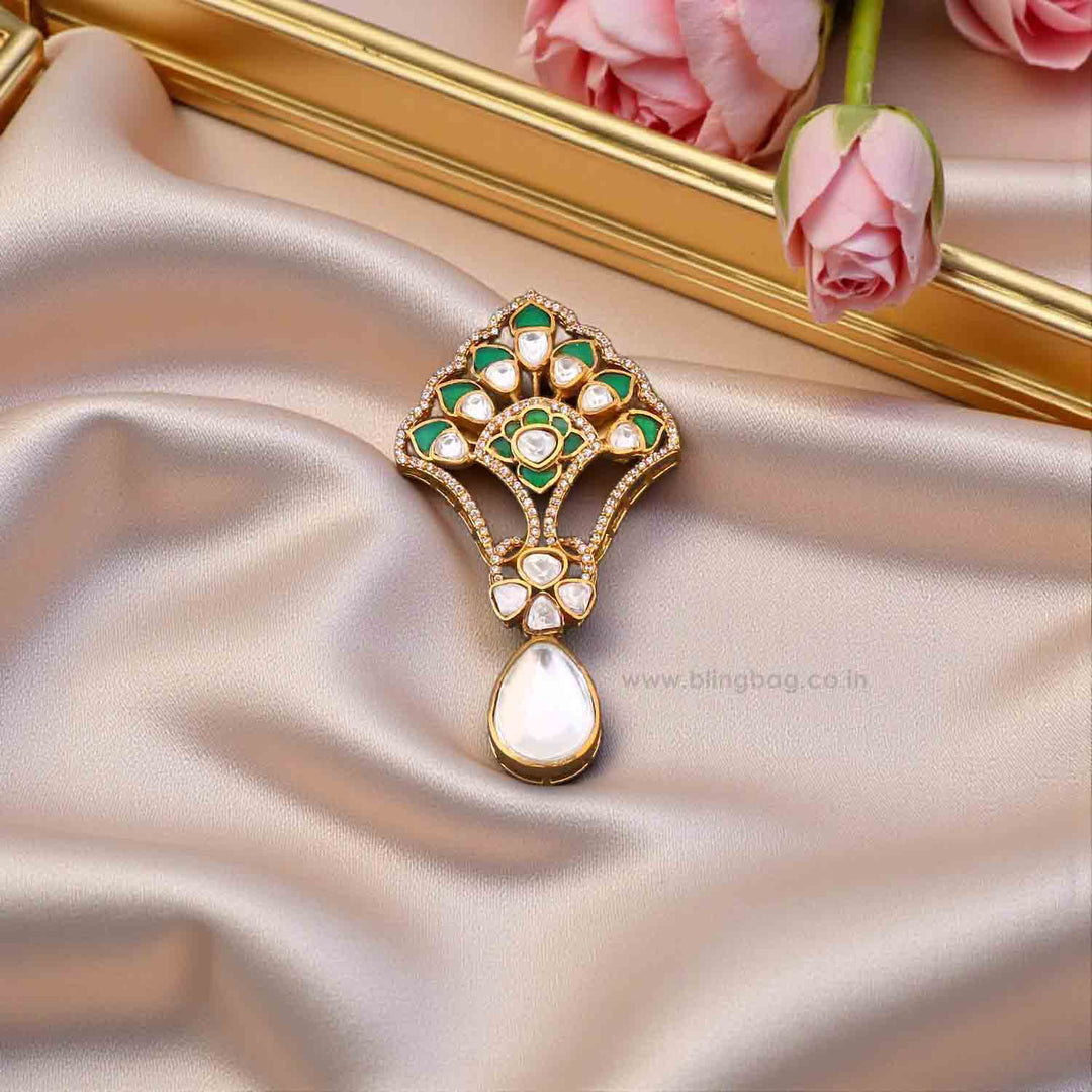 Emerald Imperial Bloom Brooch