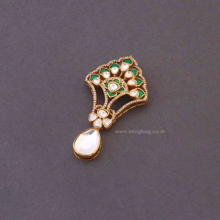 Emerald Imperial Bloom Brooch