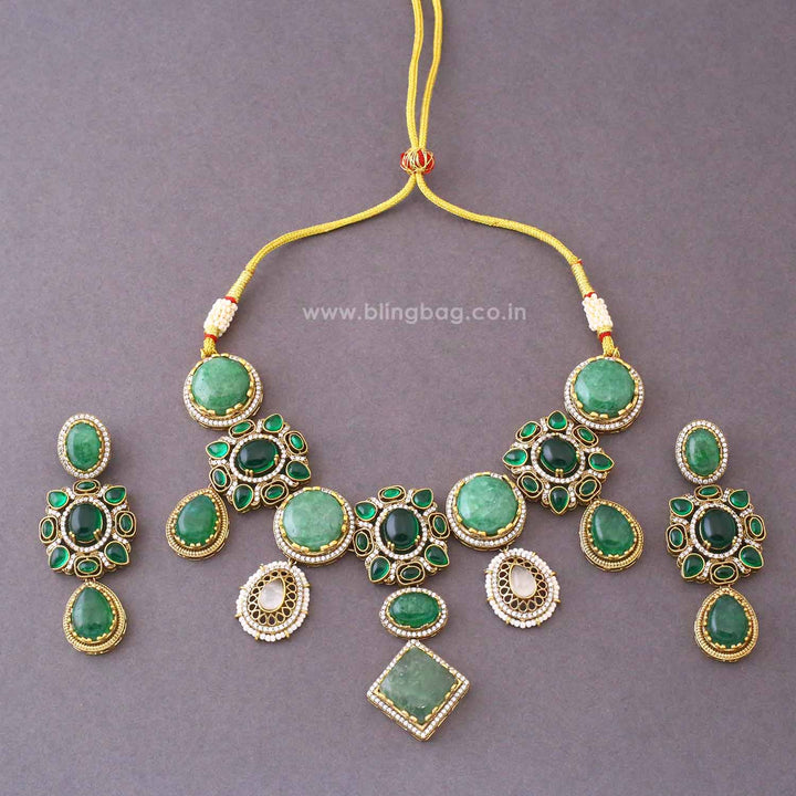 Emerald Iris Victorian Jewellery Set - New Arrival