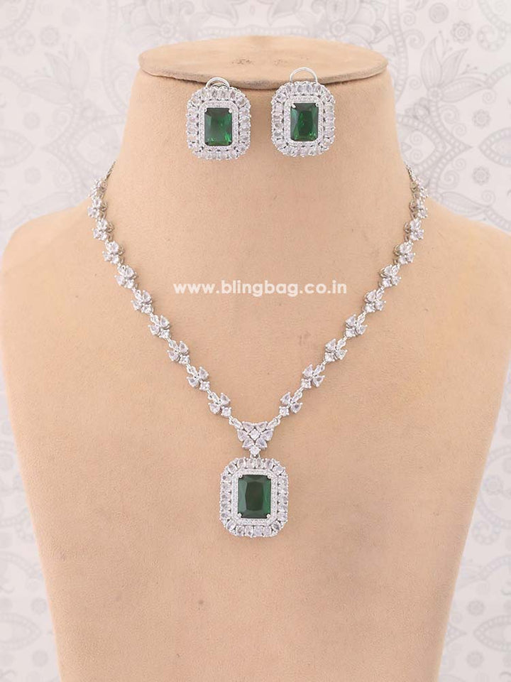 Emerald Iscah Zirconia Jewellery Set