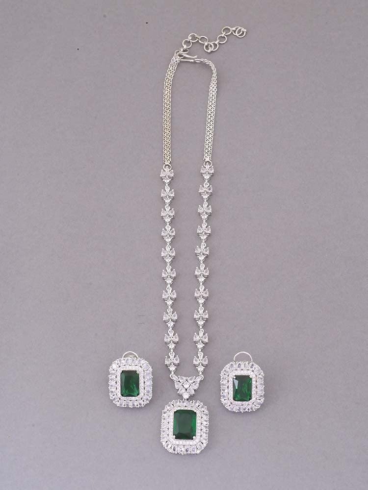 Emerald Iscah Zirconia Jewellery Set