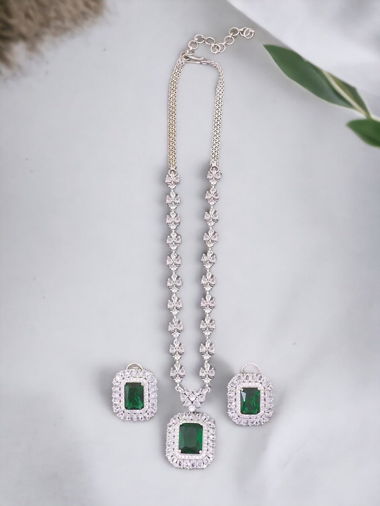 Emerald Iscah Zirconia Jewellery Set