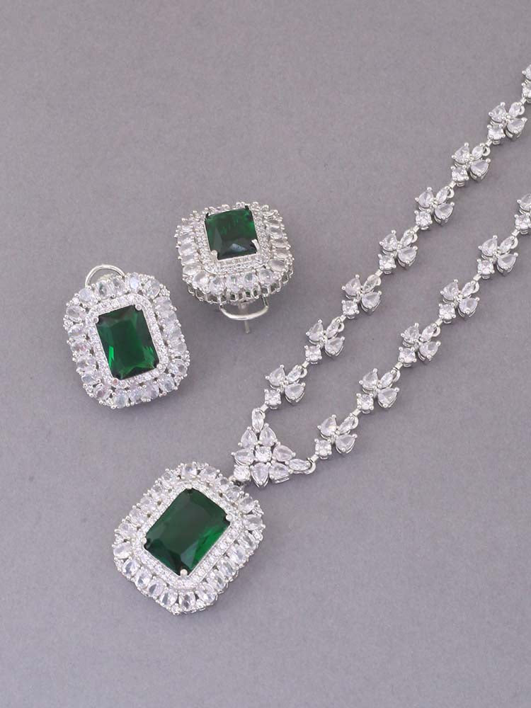 Emerald Iscah Zirconia Jewellery Set