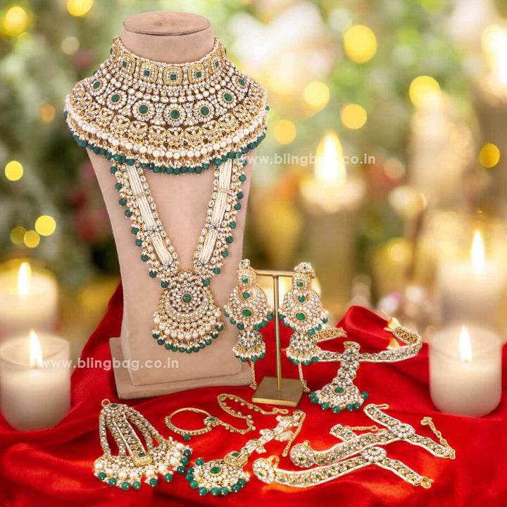 Emerald Ishna Bridal Jewellery Set
