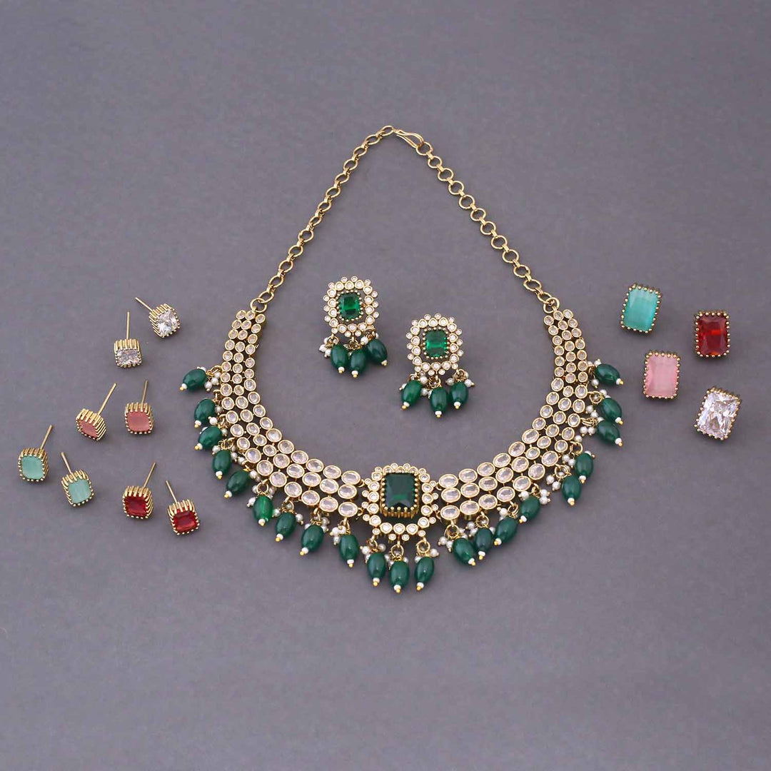 Emerald Isolde Victorian Jewellery Set - New Arrival