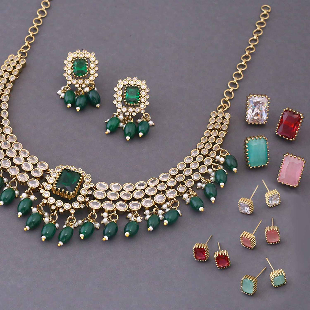 Emerald Isolde Victorian Jewellery Set - New Arrival