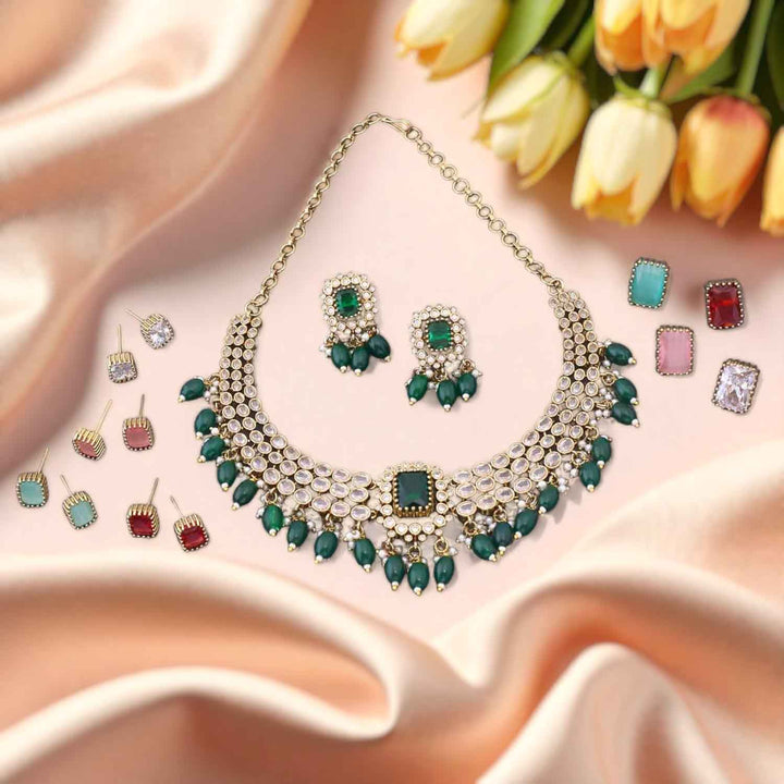 Emerald Isolde Victorian Jewellery Set - New Arrival