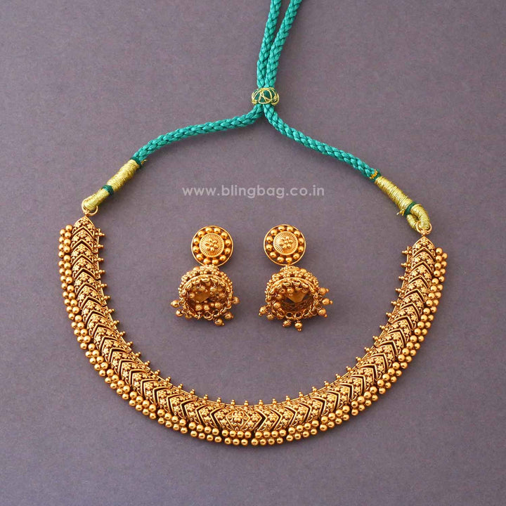 Emerald Ivara Antique Jewellery Set- New Arrival
