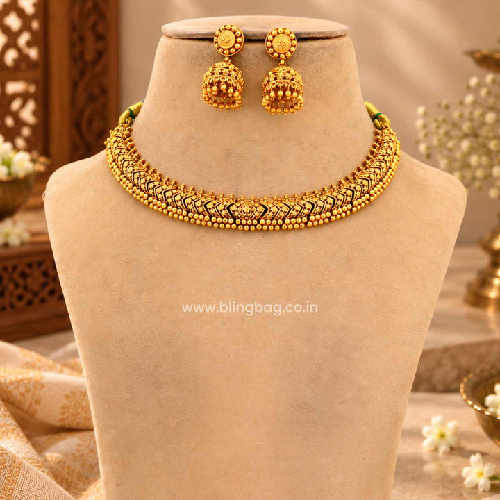Emerald Ivara Antique Jewellery Set- New Arrival