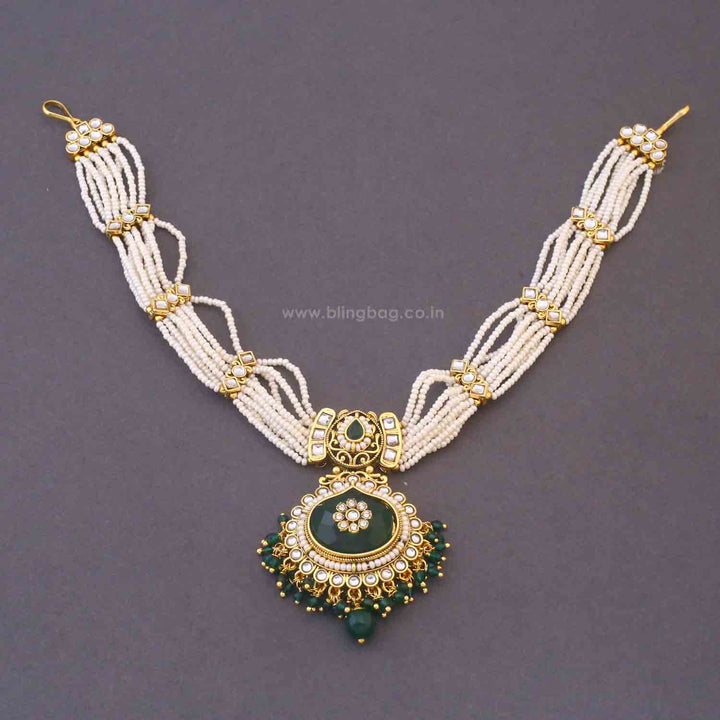 Emerald Jaiwanti Bridal Jewellery Set