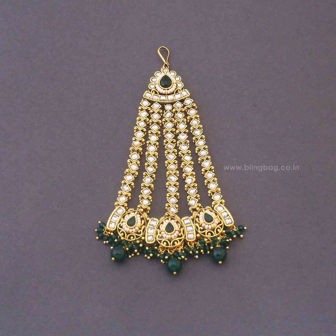 Emerald Jaiwanti Bridal Jewellery Set