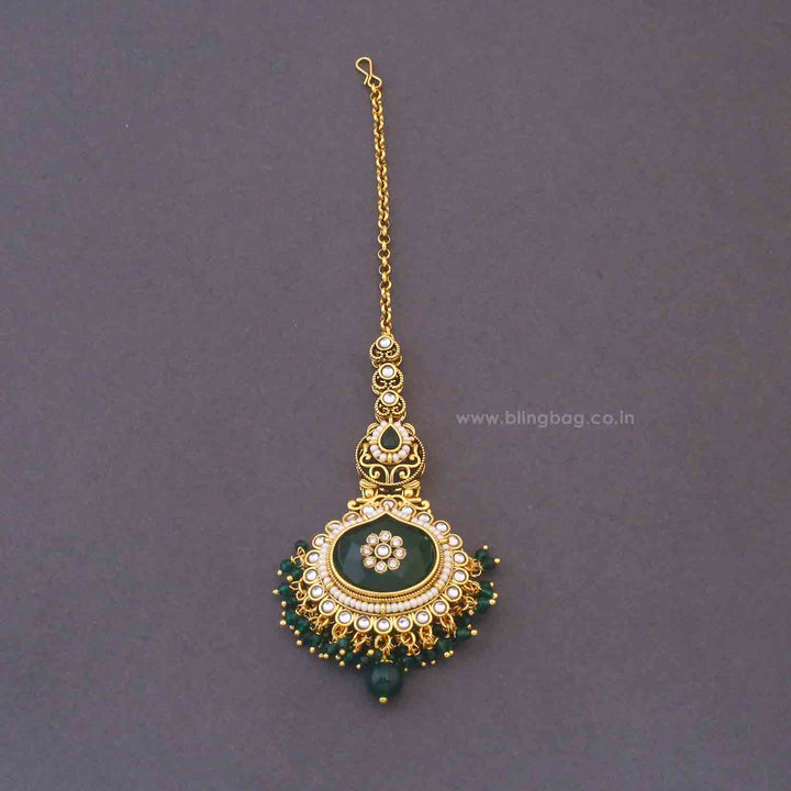 Emerald Jaiwanti Bridal Jewellery Set
