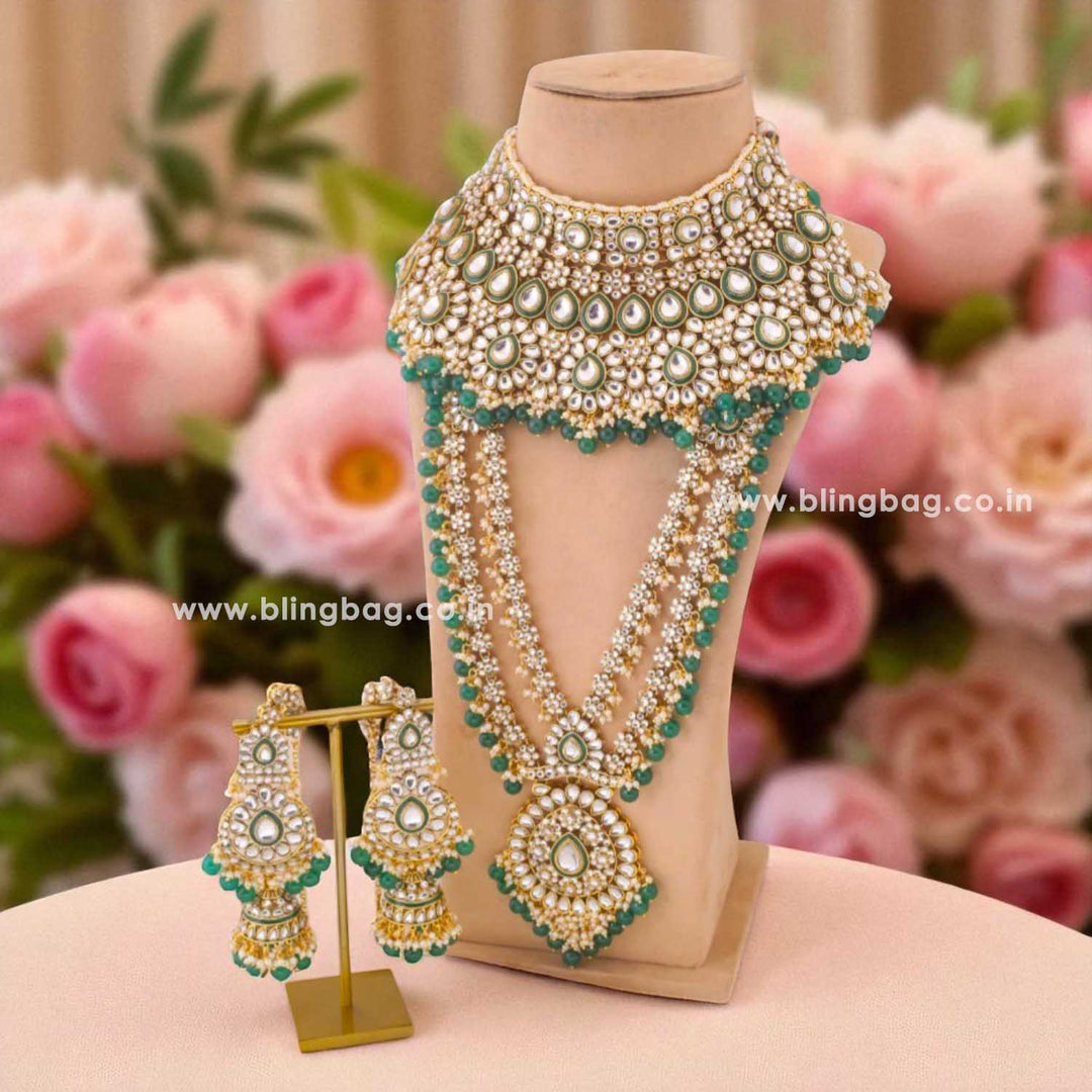 Emerald Janani Bridal Jewellery Set