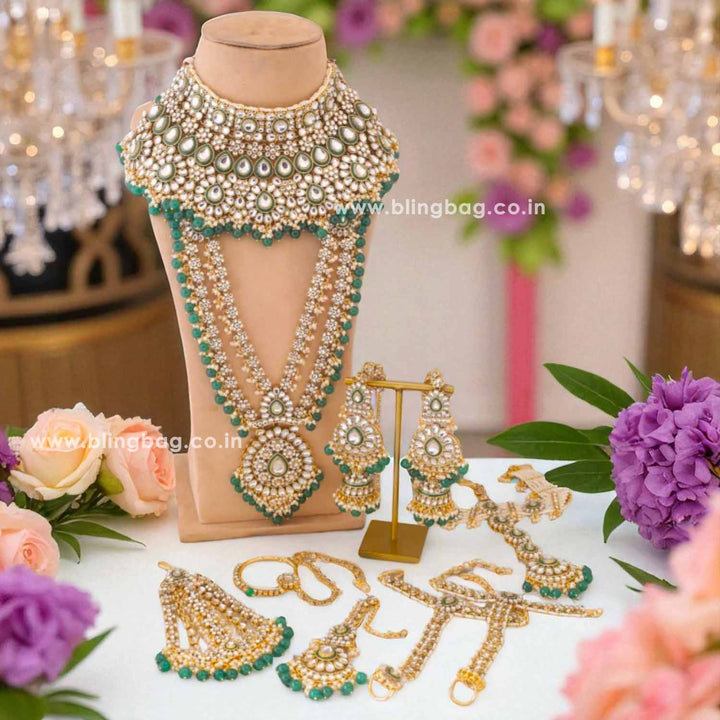 Emerald Janani Bridal Jewellery Set