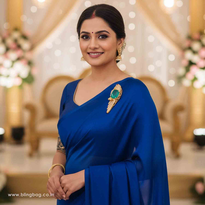 Emerald Jewel Parrot Brooch