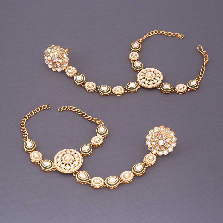 Emerald Jhanvi Kundan Bridal Jewellery Set