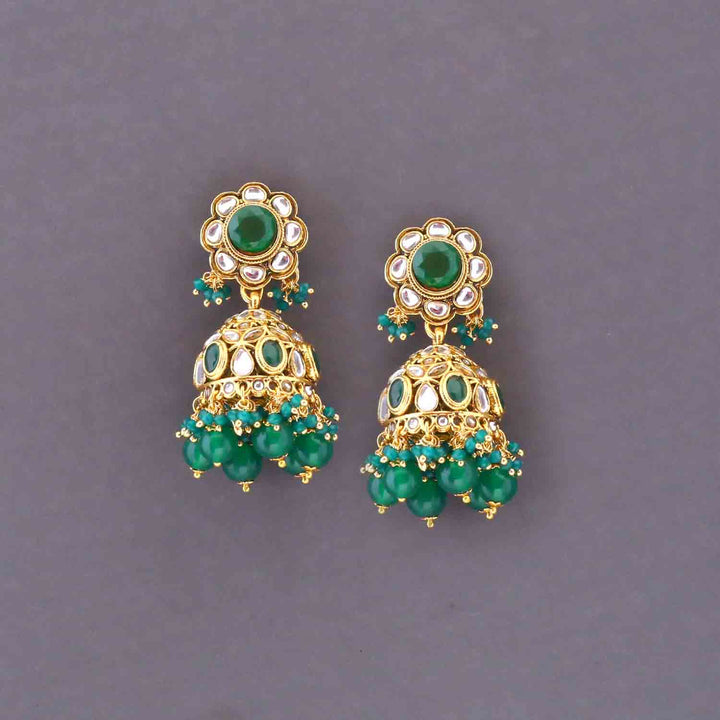 Emerald Jigrita Jhumkis