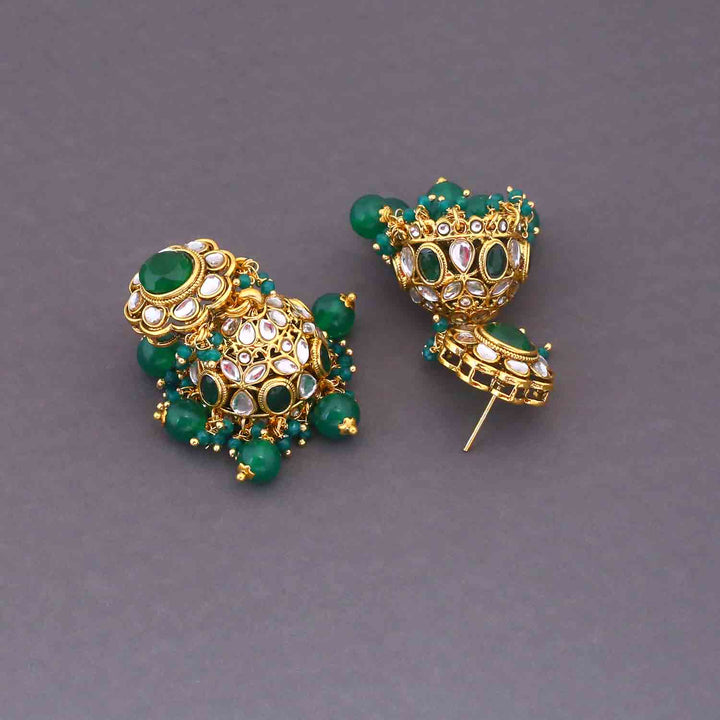 Emerald Jigrita Jhumkis