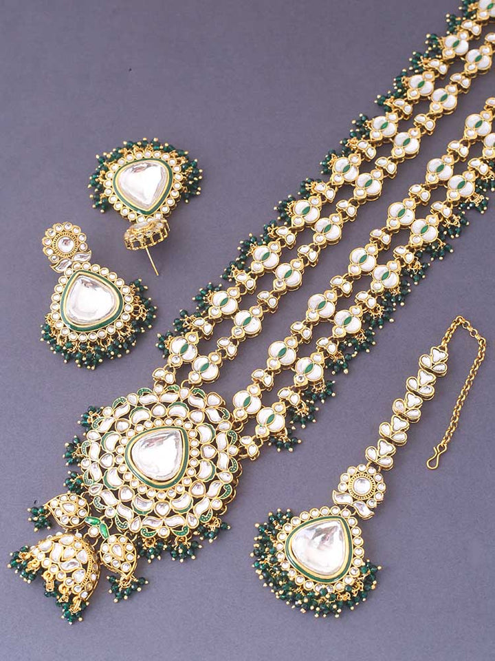 Emerald Kalpana Jewellery Set