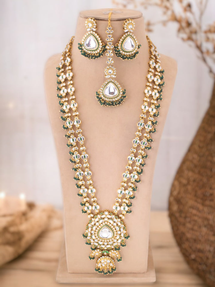 Emerald Kalpana Jewellery Set