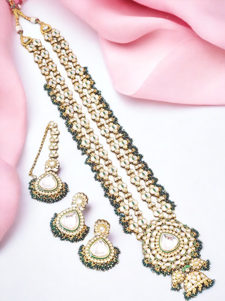 Emerald Kalpana Jewellery Set