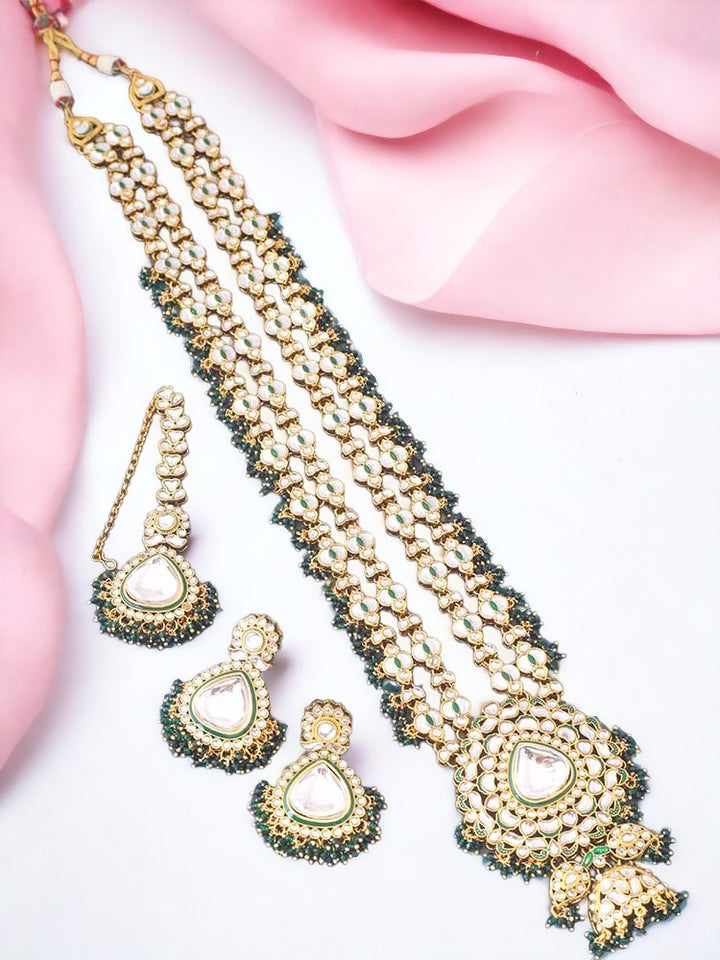 Emerald Kalpana Jewellery Set