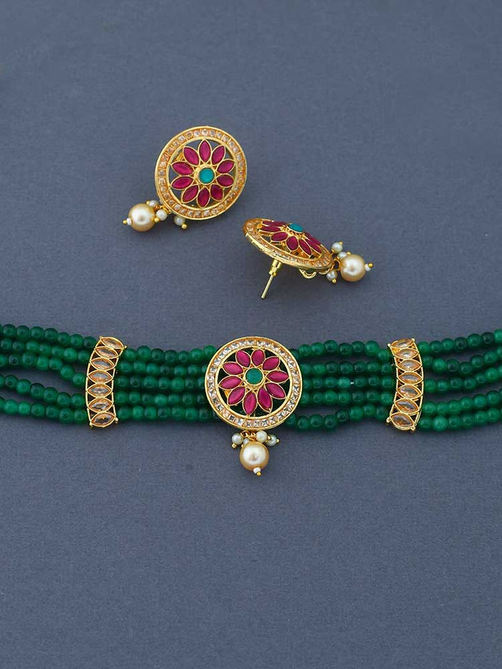 Emerald Kalush Jewellery Set
