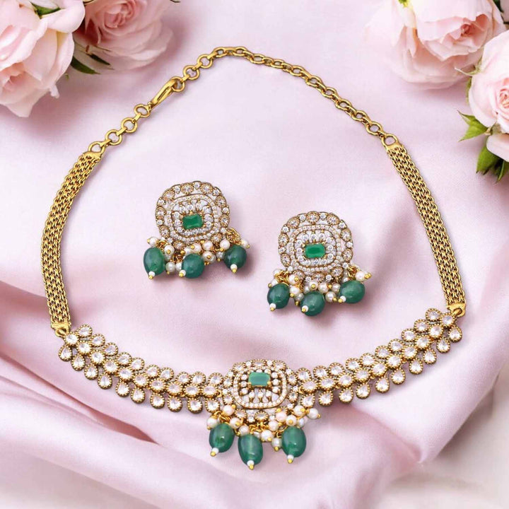 Emerald Kanira Victorian Jewellery Set - New Arrival