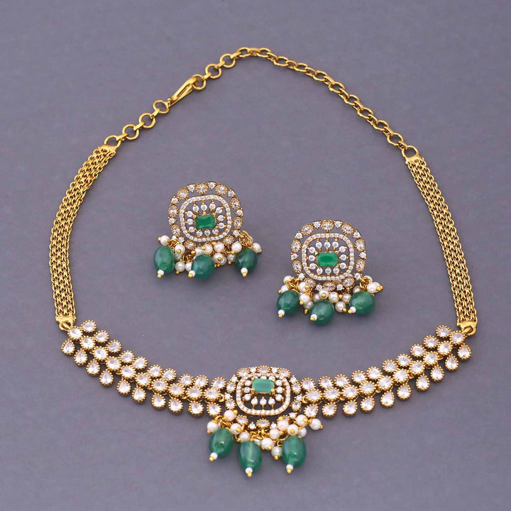 Emerald Kanira Victorian Jewellery Set - New Arrival
