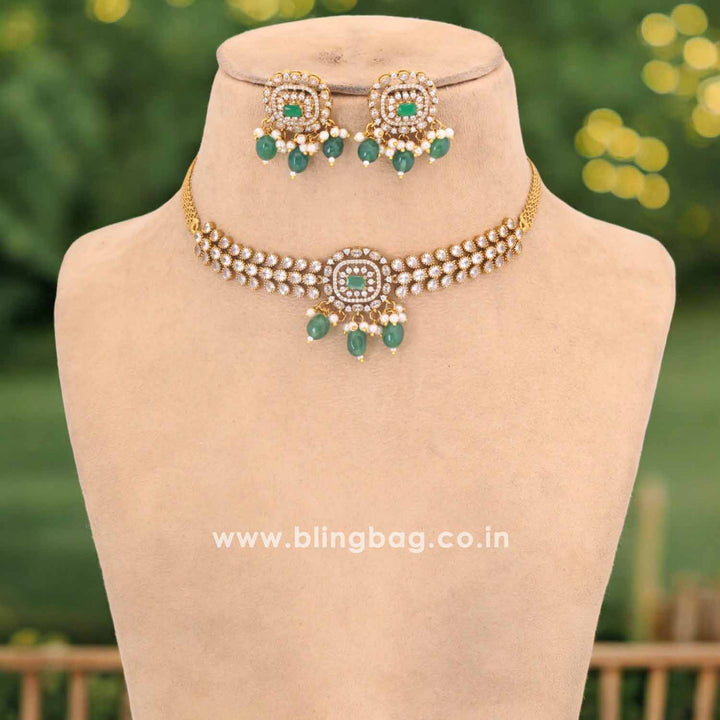 Emerald Kanira Victorian Jewellery Set - New Arrival