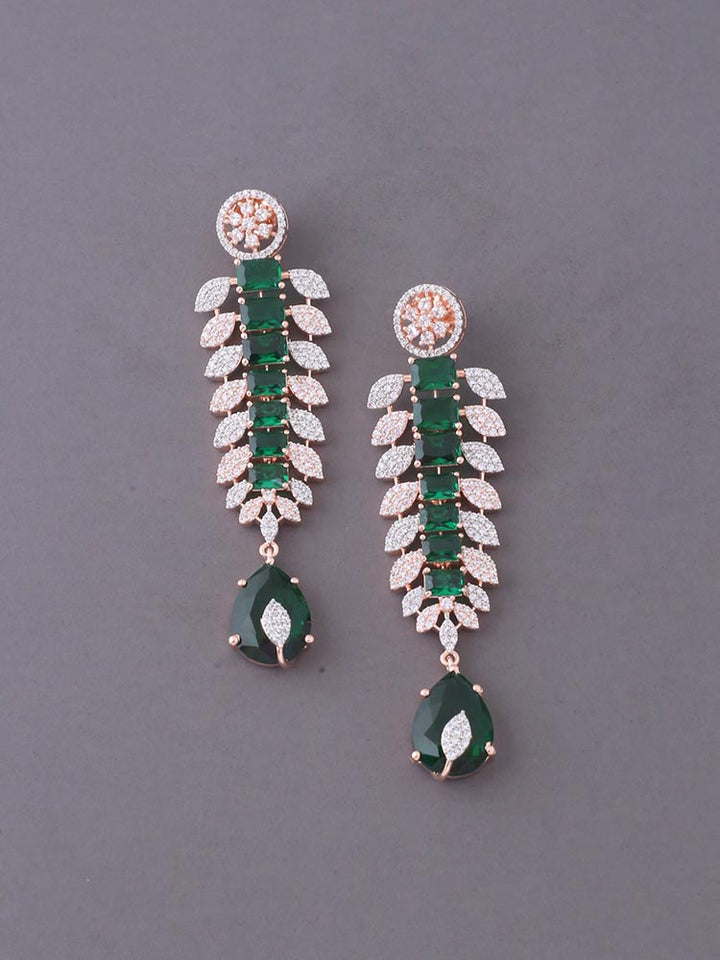 Emerald Karissa Zirconia Danglers