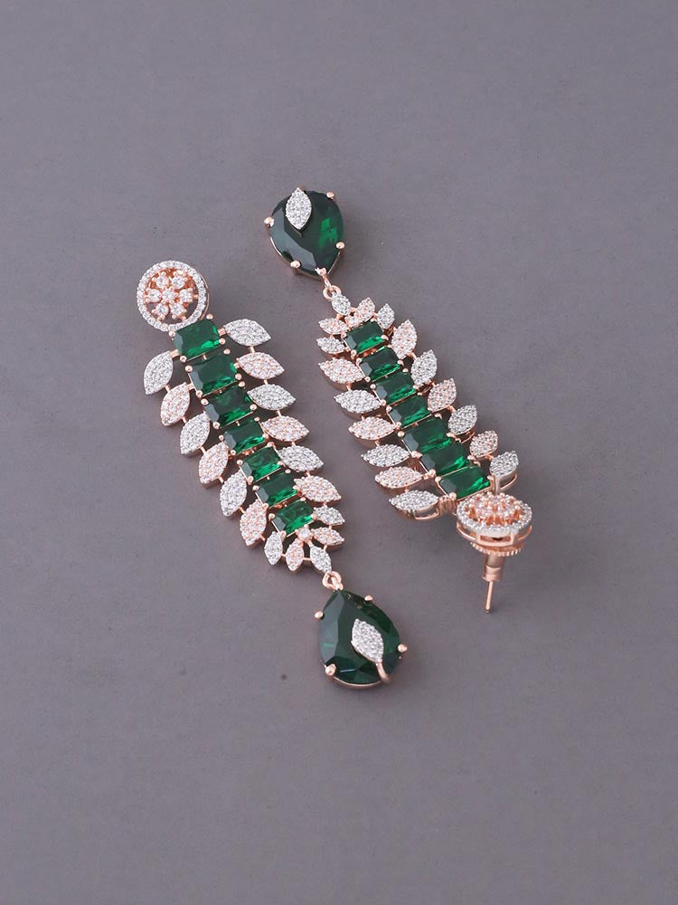 Emerald Karissa Zirconia Danglers