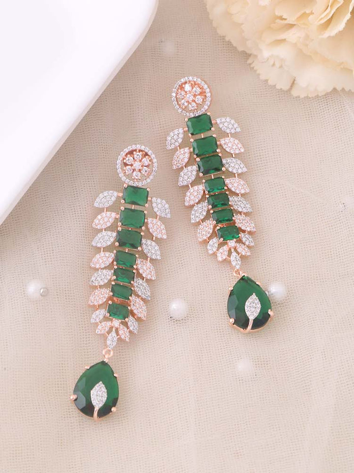 Emerald Karissa Zirconia Danglers